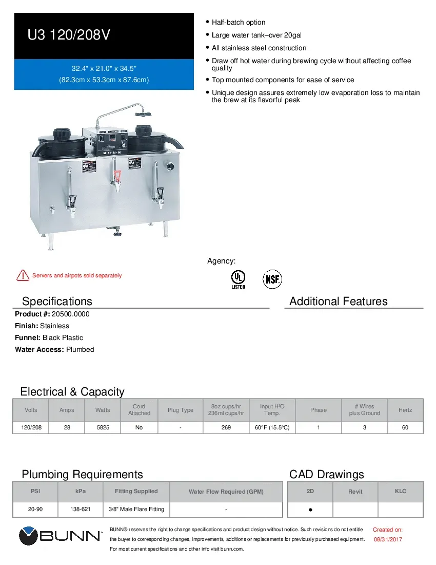 bunn-20500-0000-coffee-maker-brewer-urn-3-gallon-specsheet-260719m5aosb.pdf