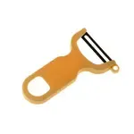 Barfly M33071YLB, Vegetable Peeler, Manual, Swivel Blade, High-Carbon Steel, Yellow