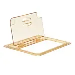 Cambro , 20HPLN150, Food/Beverage Storage Container, Notched, Amber