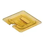 Cambro , 60HPCHN150, Food/Beverage Storage Container, Notched, Amber