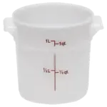Cambro , RFS1148, Food/Beverage Storage Container, 1 Quart, White, Round
