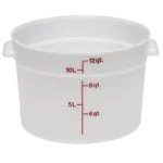 Cambro , RFS12148, Food/Beverage Storage Container, 12 Quart, White, Round