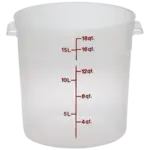 Cambro , RFS18PP190, Food/Beverage Storage Container, 18 Quart, Clear, Round