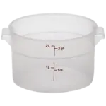 Cambro , RFS2PP190, Food/Beverage Storage Container, 2 Quart, Clear, Round