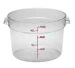 Cambro , RFSCW12135, Food/Beverage Storage Container, 12 Quart, Clear, Round