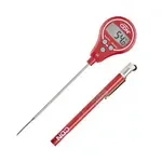 CDN Measurement Tools , DTL572-R, Thermometer, Digital Lollipop Waterproof Thin Tip 40 - 572F Anti-Microbial - Haccp Red