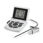 CDN Measurement Tools , DTTC-W, Thermometer, Probe Combo W/ Timer & Clock 14 - 392F 24 Hours By Hr/Min W/ Vessel Clip - White, Alarms