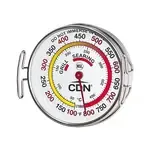 CDN Measurement Tools GTS800X, Thermometer, Grill Surface 100 - 800F 2-1/4-In Dial W/ Temp Zone & Pick-Up Tabs, Color-Coded