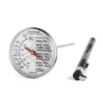 CDN Measurement Tools , IRM190, Thermometer, Cooking Ovenproof Meat 130 - 190F 1-3/4-In Dial 5-In Stem Anti-Microbial, Oven Safe