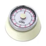 CDN Measurement Tools MT4-W, Timer, Mechanical 1 Hour By Min 2-In Face - White, Abs Plastic