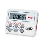 CDN Measurement Tools TM8, Timer, Multi-Task Timer & Clock 24 Hours By Hr/Min/Sec, Abs Plastic
