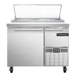 Continental Refrigerator PA43N, Refrigerated Counter, Pizza Prep Table, 43" W, 1 Door, Made In USA