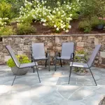 Flash Furniture , 4-JJ-303C-G-GG, Indoor Outdoor Chairs, Stackable, Black