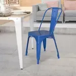 Flash Furniture , CH-31230-BL-GG, Indoor Outdoor Chairs, Stackable, Blue