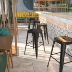 Flash Furniture CH-31320-30-BK-GG, Indoor Outdoor Barstools, Stackable, Black, Industrial