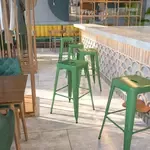 Flash Furniture CH-31320-30-GN-GG, Indoor Outdoor Barstools, Stackable, Green, Industrial