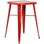 Flash Furniture , CH-31330-RED-GG, Indoor Outdoor Tables, Square, Red, Café