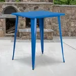 Flash Furniture , CH-51040-40-BL-GG, Indoor Outdoor Tables, Square, Blue, Café