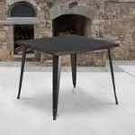 Flash Furniture , CH-51050-29-BQ-GG, Indoor Outdoor Tables, Square, Gold, Café