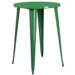 Flash Furniture , CH-51090-40-GN-GG, Indoor Outdoor Tables, Round, Green, Café
