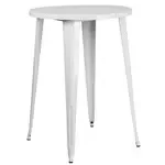 Flash Furniture , CH-51090-40-WH-GG, Indoor Outdoor Tables, Round, White, Café