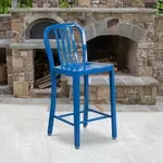 Flash Furniture , CH-61200-24-BL-GG, Indoor Outdoor Barstools, Blue, Industrial