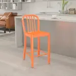 Flash Furniture , CH-61200-24-OR-GG, Indoor Outdoor Barstools, Orange, Industrial