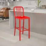 Flash Furniture , CH-61200-30-RED-GG, Indoor Outdoor Barstools, Red, Industrial