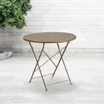 Flash Furniture , CO-4-GD-GG, Indoor Outdoor Tables, Round, Gold, Folding