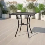 Flash Furniture , CO-5-BK-GG, Indoor Outdoor Tables, Square, Black