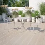 Flash Furniture , CO-7-SIL-GG, Indoor Outdoor Tables, Round, Gray