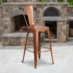 Flash Furniture , ET-3534-30-POC-GG, Indoor Outdoor Barstools, Stackable, Bistro