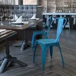 Flash Furniture , ET-3534-AB-GG, Indoor Outdoor Chairs, Stackable, Bistro