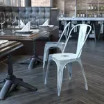 Flash Furniture , ET-3534-DB-GG, Indoor Outdoor Chairs, Stackable, Bistro