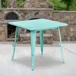 Flash Furniture , ET-CT002-1-MINT-GG, Indoor Outdoor Tables, Square, Green, Café