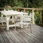 Flash Furniture , TLH-015C-GG, Indoor Outdoor Chairs, Stackable, Silver