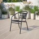 Flash Furniture TLH-017C-BK-GG, Indoor Outdoor Chairs, Stackable