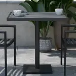 Flash Furniture , XU-DG-HW1045-GY-GG, Indoor Outdoor Tables, Weather Resistant, Black
