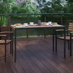 Flash Furniture , XU-DG-UH3048-GG, Indoor Outdoor Tables, Weather Resistant, Rust