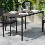 Flash Furniture , XU-DG-UH3048-GY-GG, Indoor Outdoor Tables, Weather Resistant, Gray