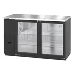 Hoshizaki BB59-G, Bar Refrigerator, 2 Swinging Glass Doors