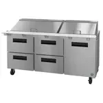 Hoshizaki SR72B-30MD4, Refrigerated Counter, Mega Top Sandwich / Salad Unit