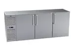 Krowne Metal BS84L-SNS-RRR, Refrigeration- Self-Contained Back Bar Cooler