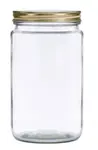 Libbey Glass , 109151, Glass, Drinking Jar with Lid, 32 Oz.