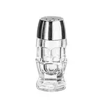 Libbey Glass 5221, Salt/Pepper Shaker, 3.88" H, Chrome, Glass