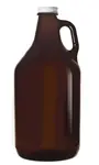 Libbey Glass 70217, Growler with Lid, Amber