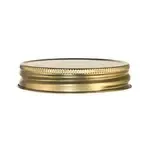 Libbey Glass 92136, Glass Jar Lid, 16 Oz., Gold, Metal