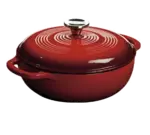 Lodge Manufacturing EC3D43, Cast Iron Dutch Oven, 3 Quart, Round
