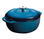 Lodge Manufacturing EC6D33, Cast Iron Dutch Oven, 6 Quart, Round