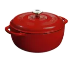 Lodge Manufacturing EC6D43, Cast Iron Dutch Oven, 6 Quart, Round